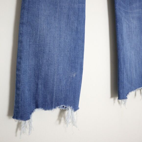 Madewell Size 23 Cali Demi-Boot Jeans Destructed-Hem Edition Style H5900 - Picture 11 of 11